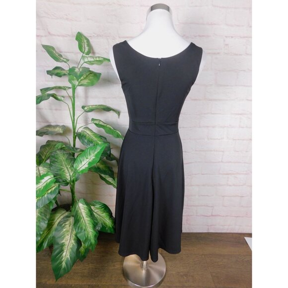 Grace Karin Small Black Fit Flare Knee Dress Elegant - Picture 6 of 11